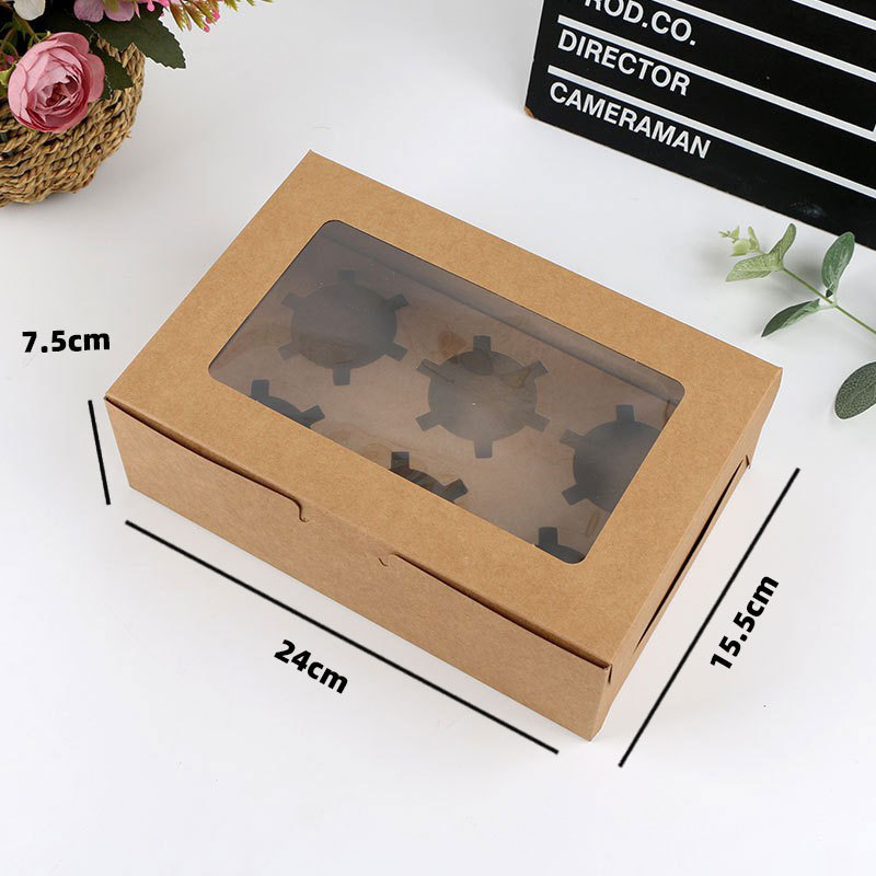 6 piezas de papel Kraft