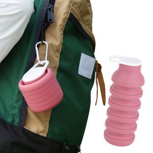 Gourde pliable en silicone 600 ml pour voyage, course à pied, sport et gym - Product Image 2