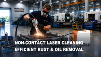Machine de nettoyage au laser à fibre pulsée certifiée CE, portable, pour nettoyer la rouille des métaux et les surfaces en bois, facile à transporter pour les surfaces industrielles