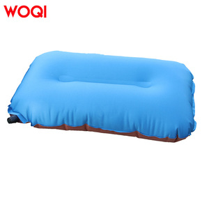 Oreiller de camping auto-gonflant portable et imperméable Woqi, rectangulaire, 0,25 kg, pour le voyage et la randonnée, couleur unie - Product Image 4