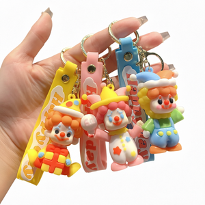 Anime Cartoon Acrobatics Clown <strong>Keychain</strong> Small Pendant Cute Bag Hanging Decoration Lightweight Fashionable Gift Wholesale - Product Image 2