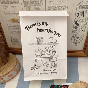 Emballage jetable personnalisé YS pour biscuits à long pain <span class=keywords><strong>sac</strong></span> à pain en papier <span class=keywords><strong>maison</strong></span> biodégradable <span class=keywords><strong>sac</strong></span> en papier kraft pour boulangerie sucre alimentaire - Product Image 2