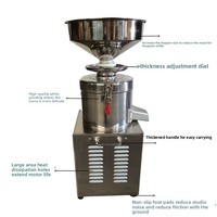 Broyeur commercial vertical en acier inoxydable pour beurre de cacahuète, machine de mouture alimentaire pour beurre de noix, sésame, céréales et beurre de cacahuète