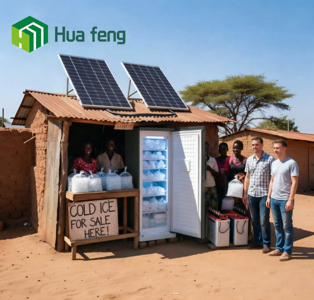 Solar Fridge Solar Powered Portable Mini Refrigerator with solar panels 12v 24v