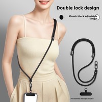 Cordon de téléphone portable bandoulière avec logo personnalisable, sensation haut de gamme, design anti-perte et antivol
