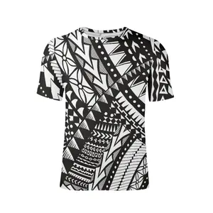 Tribal Tattoo Designs Camiseta de <span class=keywords><strong>hombre</strong></span> Camisetas deportivas Verano de gran tamaño Casual Camisetas de <span class=keywords><strong>manga</strong></span> corta Polinesia Imprimir Moda O-cuello Top - Product Image 1