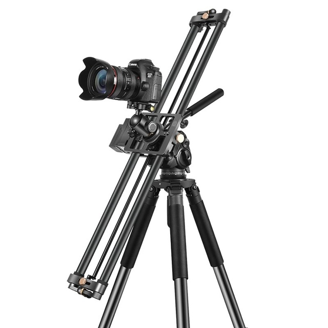 Carbon Fiber Motorized Camera Slider with APP Control Auto Focus Follow Shot Slider for DSLR Camera Video & Product Photography