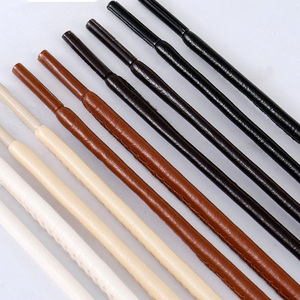 Wegoodzf Tùy Chỉnh Chất Lượng Cao PU Da Vòng Dây Giày Với Đầu Nhựa Không Thấm Nước Dây Giày Cho Giày Thể Thao Và Khởi Động - Product Image 1