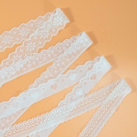 DIY Vêtements Accessoires de Couture Floral Brodé Dentelle Ruban Tricot Dentelle Élastique pour Textile Vêtement
