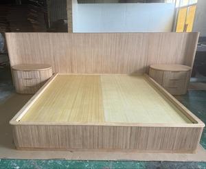 Luxurious Modern Emergency <strong>Bed</strong> with Two <strong>Side</strong> Tables Solid Wood Queen/King Size Custom Color Expandable Design - Product Image 5