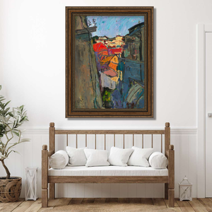 Riproduzione del Dipinto Originale 'La Piccola Casa Bianca' di Zhang Liping, Arte Decorativa per Soggiorno e Camera da Letto - Product Image 5