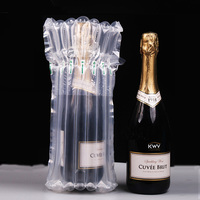 Sac de gonflage en plastique Transparent à bulles, protecteur de bouteille de vin, emballage à Air, sac de colonne gonflable pour protéger le vin fragile