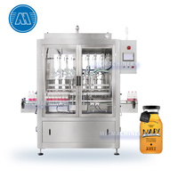 Machine de remplissage automatique de confiture de fruits de pot de crème de pâte de sauce au chocolat à piston rotatif de 100-1000ml