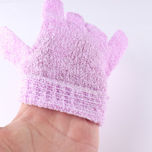 Op Maat Gemaakte Nieuwe Dubbelzijdige Badhandschoenen Scrub Vijf-Finger Nylon Badhanddoek Wrijven Modderbadhandschoenen - Product Image 5