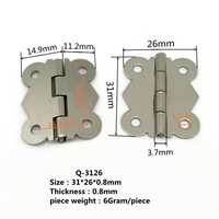Petites charnières papillon en dentelle rétro personnalisées Charnière antique à 180 degrés pour charnières de boîte à bijoux en bois