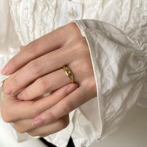 <span class=keywords><strong>Bohemian</strong></span> Moon & Star Edelstahl ring-Vintage Distressed Statement Ring mit Zirkonia, trend iger Damen schmuck - Product Image 1