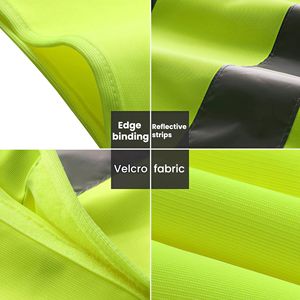 Áo khoác phản quang chống thấm nước, thoáng khí, đạt tiêu chuẩn ANSI Class 2, chất liệu polyester, độ phản quang cao dành cho ngành hậu cần, nhận đặt hàng OEM tùy chỉnh - Product Image 4