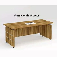 Bureau moderne 1.2m Bureau d'ordinateur Tiroirs extensibles 1.4m Bureau Patron Employé Chaise de bureau Combinaison Simple Panneau à usage domestique