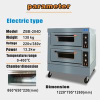 Horno Eléctrico de Convección DEBACK de Alta Calidad, Equipo de Panadería, 3 Niveles, 6 Bandejas, Control Manual, Pantalla LED