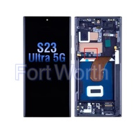Écran complet avec châssis pour Samsung S23 Ultra AM OLED SM-S918B/S918U – Garantie 1 an
