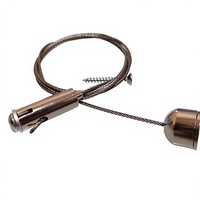Kit de suspension personnalisable pour lustre à bande LED de bureau en acier inoxydable 304/316, conforme aux normes AISI, avec câble de sécurité