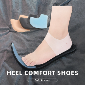 รองเท้ายางซิลิโคนระบายอากาศได้ดี แผ่นรองกันกระแทกแบบบาง ถุงเท้าเจลสำหรับผู้ชาย ผู้หญิง แผ่นรองรองเท้ากีฬาเพื่อความสบาย บรรเทาอาการปวดส้นเท้า - Product Image 2