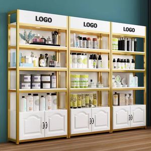 Personalizado para la tienda Escaparate Exhibición Boutique Estantes Salón de belleza Muebles Tienda Vitrina Vitrinas de madera - Product Image 5