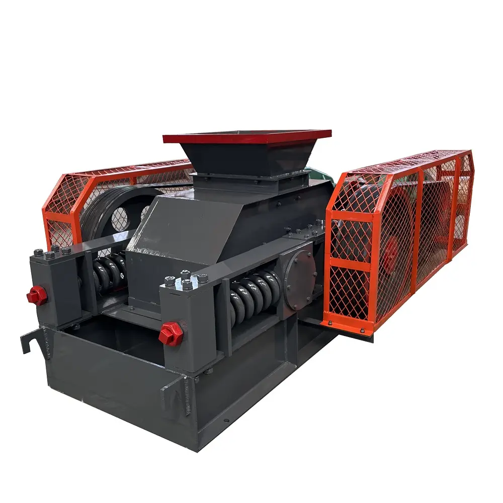 chromium roller crusher small mini mobile double roller crusher machine for sale