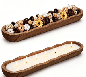 Bols en bois de style minimaliste pour la maison, bols à salade en bois d'acacia pour une utilisation à la maison, dans les salons, en extérieur et dans les restaurants - Product Image 6