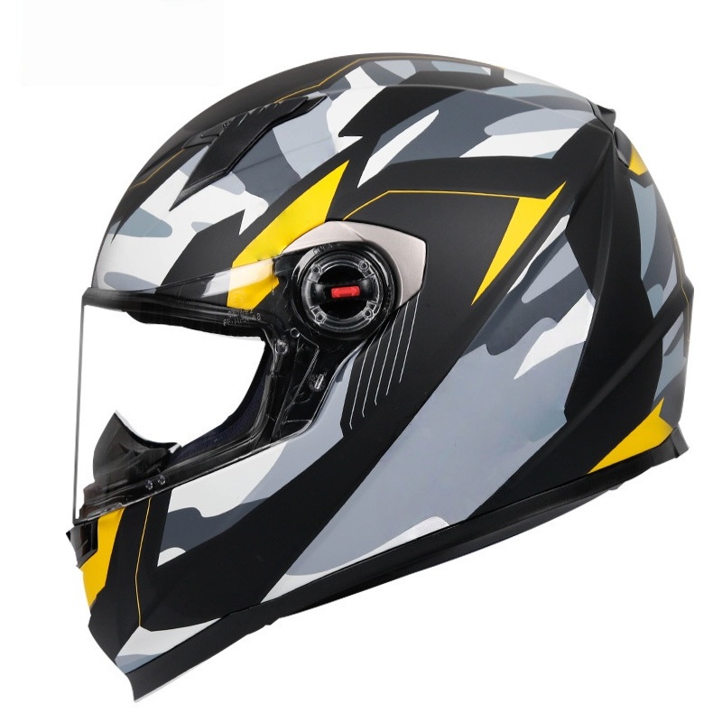 Réservoir camouflage noir mat/jaune