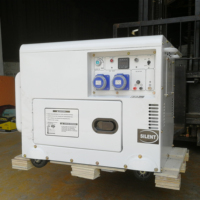Groupe électrogène diesel silencieux 10KW 13KVA monophasé à refroidissement par air, vente directe d'usine, bonne qualité, dynamo insonorisée