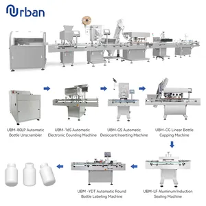 Automatic Electronic Capsule Bottling Machine Tablet Counting Machine Line