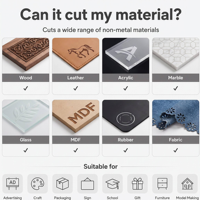 Cortadora Láser de CO2 6040 para Acrílico, Madera y Cuero, Máquina de Grabado Láser CNC para Materiales No Metálicos