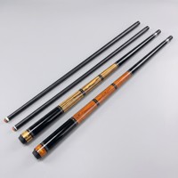 Tongkat Biliar Karbon Fiber 58" Murah Buatan Pabrik, Ujung 12.5mm 11.5mm, Sambungan SS 3/8x8, Dua Bagian, Tahan Lama, Elastis, Anti-Deformasi