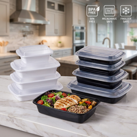 Boîte à lunch réutilisable en PP, compatible micro-ondes |   Boîte à bento sans BPA, étanche, avec couvercles |   Conteneur de préparation de repas certifié par la FDA