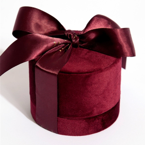 Boîtes à bijoux Annaigee Custom Velvet et Nappan à bouche ouverte, <span class=keywords><strong>lignes</strong></span> <span class=keywords><strong>sinueuses</strong></span> douces - Product Image 5