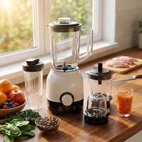 Mixeur-Blender Électrique Multifonctionnel 500W au Design Simple, Certifié CE, avec Bol en Plastique et Lame en Acier Inoxydable – Offre Spéciale