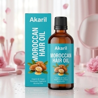 Akaril 100ml Sérum Capillaire Bio Végan du Maroc Nourrissant Hydratant Réparateur Soin du Cuir Chevelu Parfum Romarin