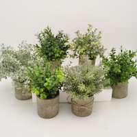 Bonsaï artificiel en bambou vert d'extérieur, de haute qualité, durable, respectueux de l'environnement, décoration d'arbre de 25 cm
