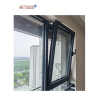 METGOOD Ventanas de Aleación de Aluminio con Apertura Interior de Alta Calidad, Sistema de Giro Inclinado PARA EL Hogar, Hotel, Baño y Cocina