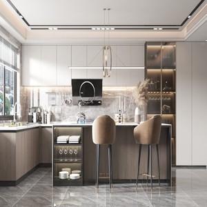 Bancone Bar Personalizzato in Legno <span class=keywords><strong>di</strong></span> Quercia Massello, Ecologico, Durevole, Facile da Pulire, Stile Moderno, Arredamento Interno - Product Image 4