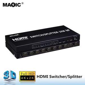 ตัวแยกสัญญาณ <span class=keywords><strong>HDMI</strong></span> 2x8 แบบ 2k*4k รองรับ 3D สำหรับโปรเจคเตอร์ พร้อมรีโมทคอนโทรล - Product Image 3