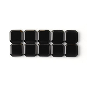 Grosir disesuaikan batu akik hitam alami kualitas tinggi potongan segi delapan batu permata longgar - Product Image 5