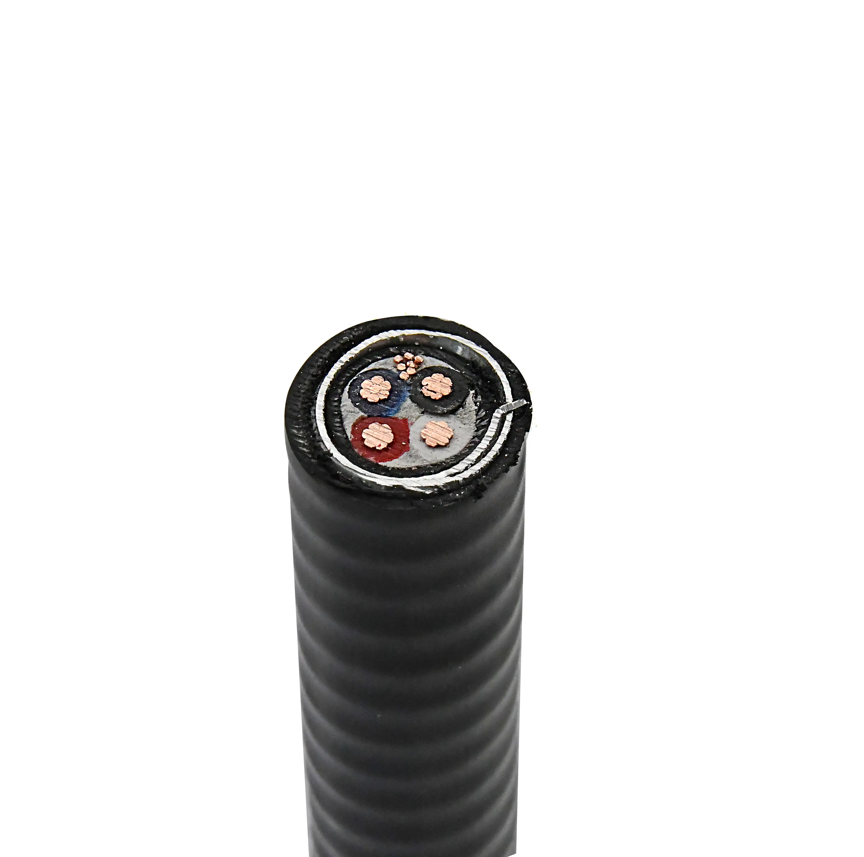 600V UL tipi Mc 3 iletken bakır XLPE yalıtım PVC ceket alüminyum kilitli zırh kablosu