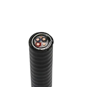 600V UL Type Mc 3 Conductor Copper XLPE Insulation PVC Jacket Aluminum Interlocked Armor Cable