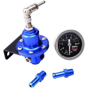 <span class=keywords><strong>Régulateur</strong></span> <span class=keywords><strong>de</strong></span> <span class=keywords><strong>pression</strong></span> <span class=keywords><strong>de</strong></span> carburant universel <span class=keywords><strong>réglable</strong></span> avec manomètre - Product Image 1