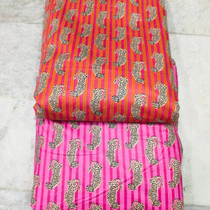 Nouveauté Tissu imprimé en coton lavé multicolore de haute qualité personnalisable pour la confection de robes, de costumes et de sacs - Product Image 1