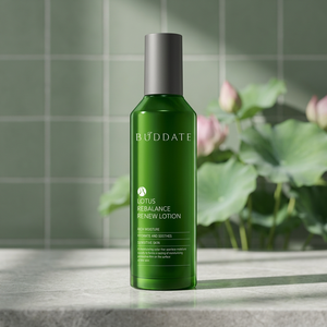 Loción Renovadora Rebalance de Lotus BUDDATE, Hidratante Enriquecida para Piel Sensible, Uso Diario, Humectante Herbal para Mujeres - Product Image 3