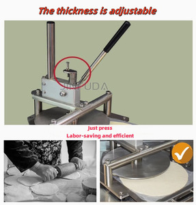 Presse à pâte manuelle multifonction pour crêpes et roti faits à la main - Product Image 5