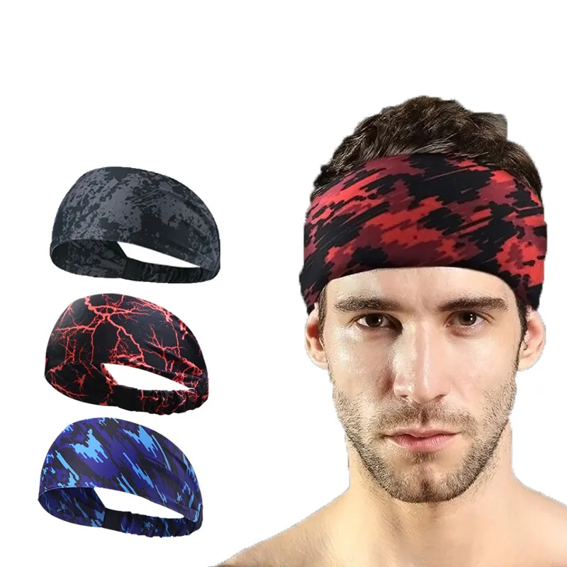 थोक गैर पर्ची Sweatband खेल सिर बैंड कस्टम आदमी महिलाओं के लिए हेडबैंड योग